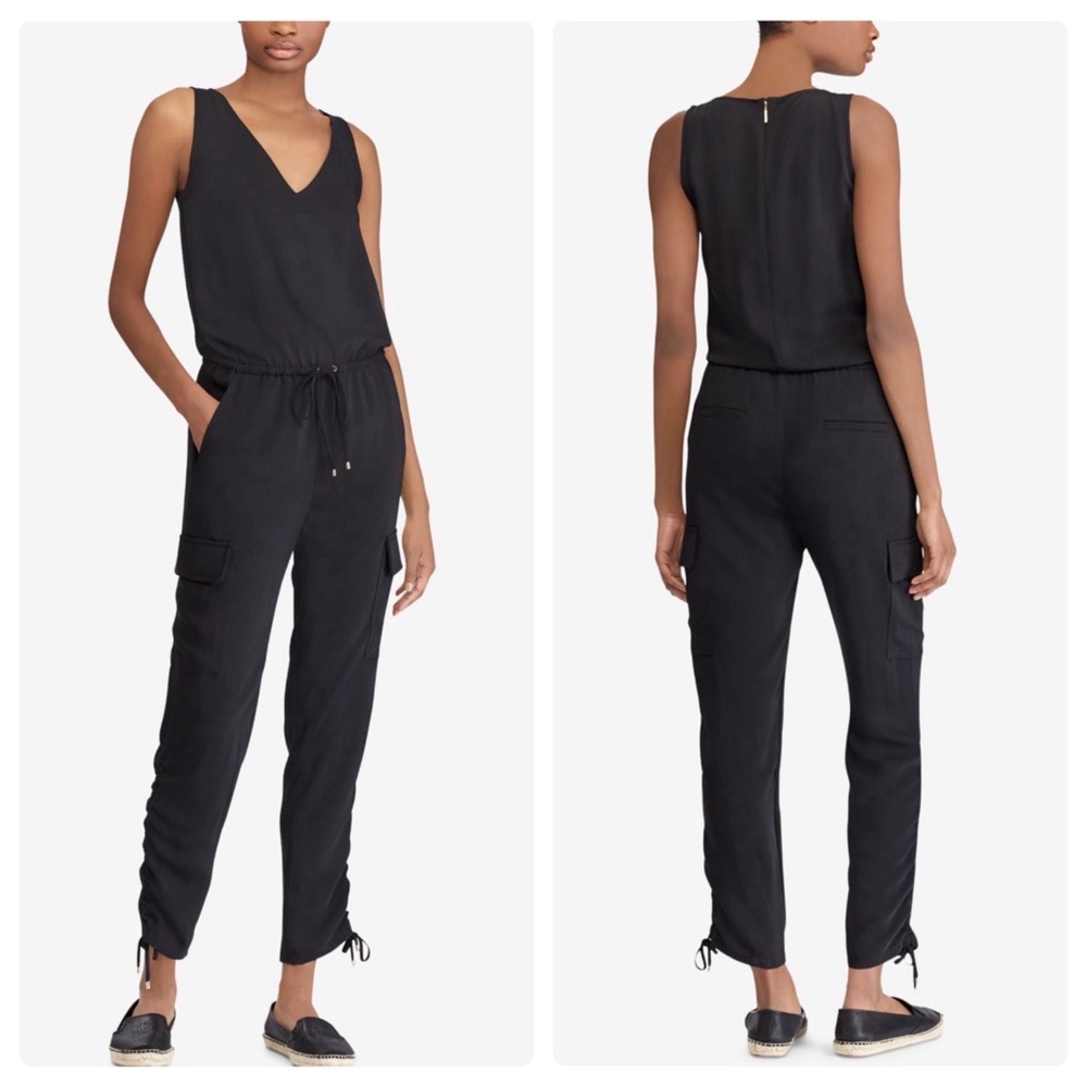 Lauren Ralph Lauren Neila Jumpsuit in Black Sz 14